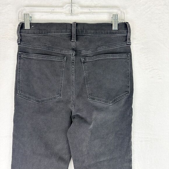 Madewell Cali Demi Boot Jeans Size 27 Black Non Distressed Stretch Cropped - Picture 4 of 6
